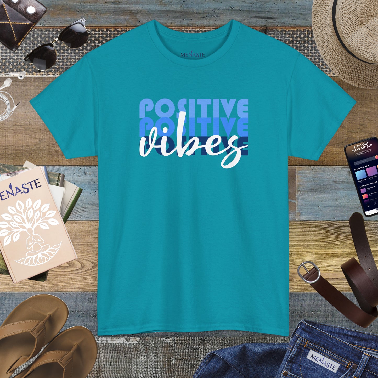 ⚡ POSITIVE FREQUENCY — Menaste™ T-Shirt