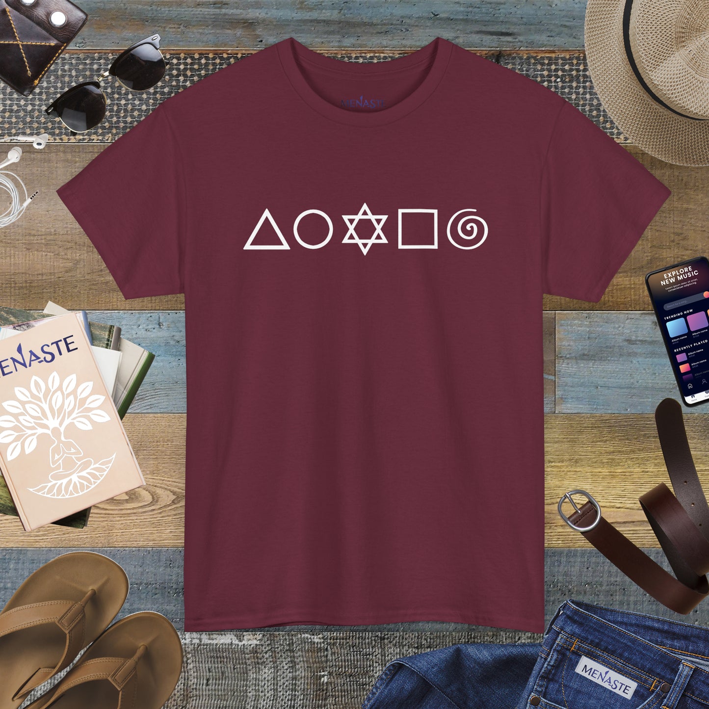 🜂🌑🜁 THE FIVE ELEMENTS — Menaste Signature Tee