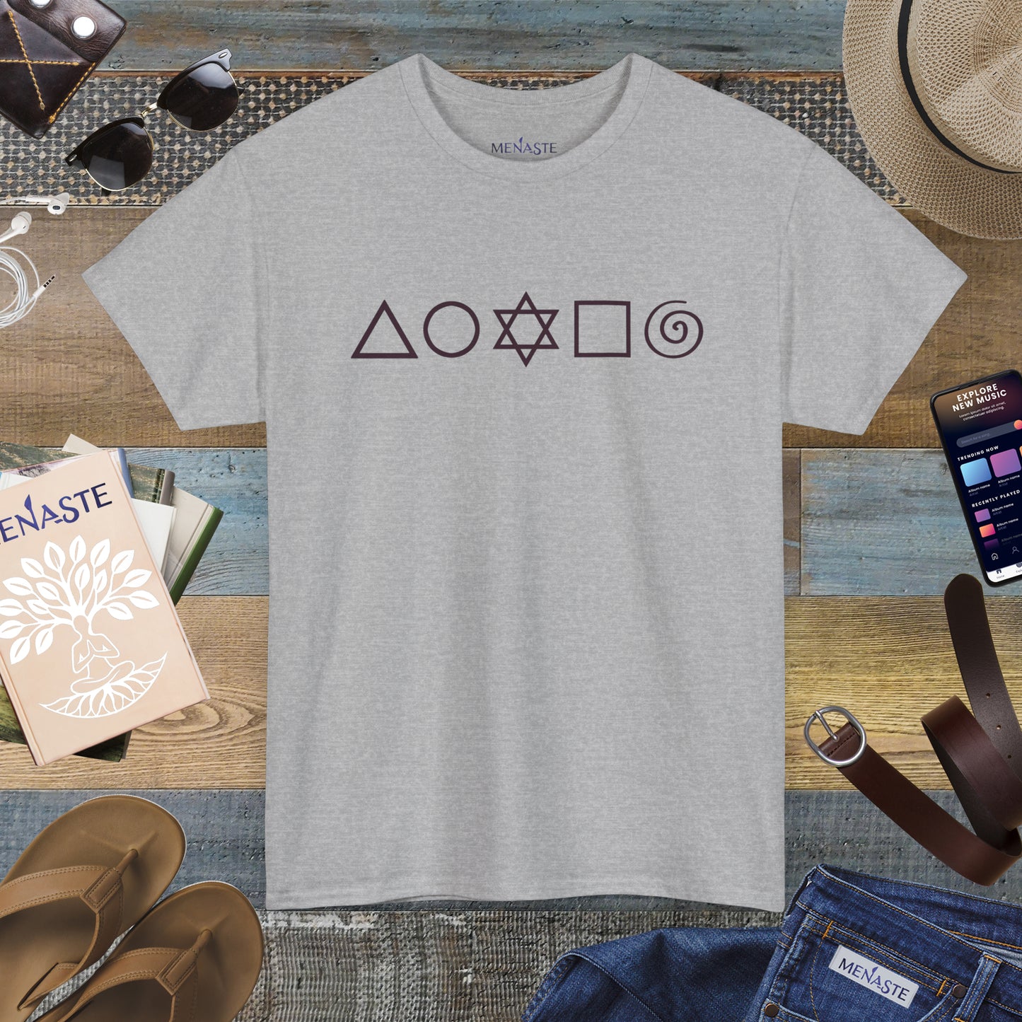 🜂🌑🜁 THE FIVE ELEMENTS — Menaste Signature Tee