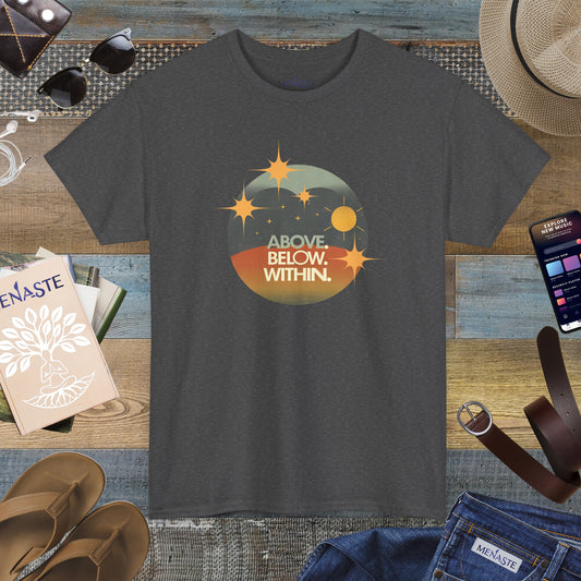 🌄 “Above. Below. Within.” — Menaste Presence Tee