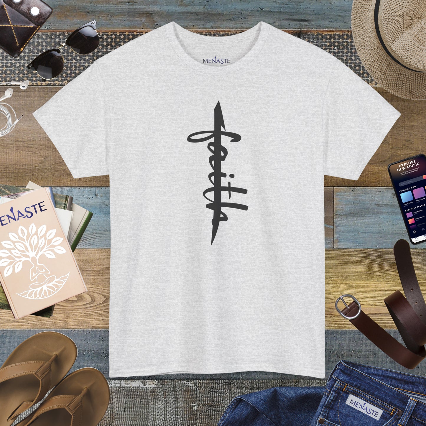 ALIF — stand in "FAITH” — Menaste Sacred T-Shirt