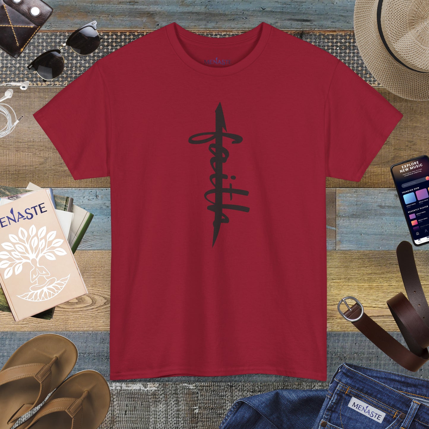 ALIF — stand in "FAITH” — Menaste Sacred T-Shirt