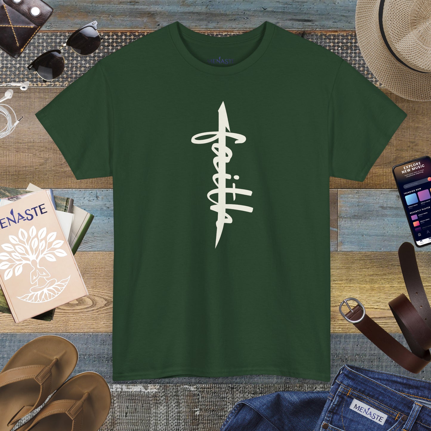 ALIF — stand in "FAITH” — Menaste Sacred T-Shirt