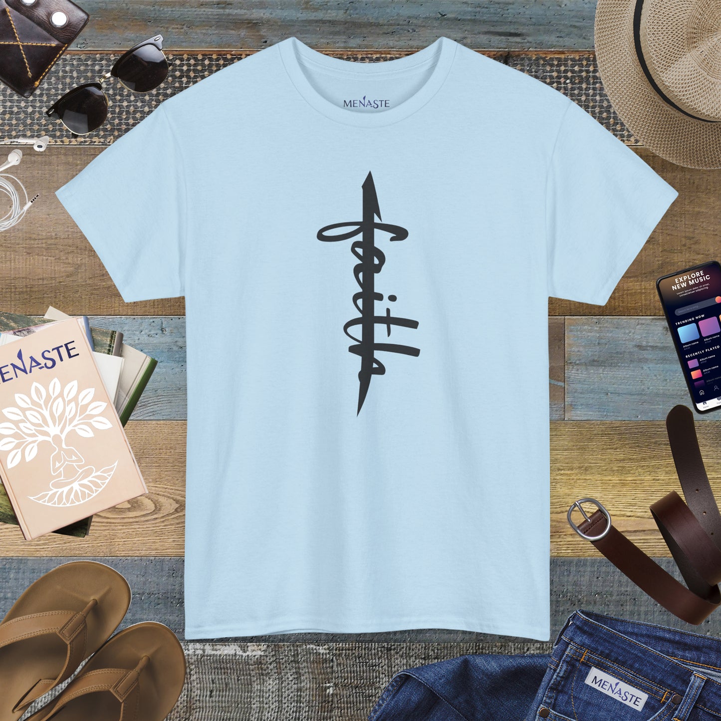 ALIF — stand in "FAITH” — Menaste Sacred T-Shirt