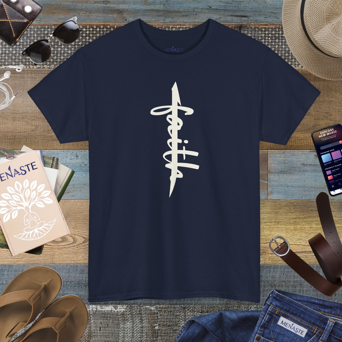 ALIF — stand in "FAITH” — Menaste Sacred T-Shirt