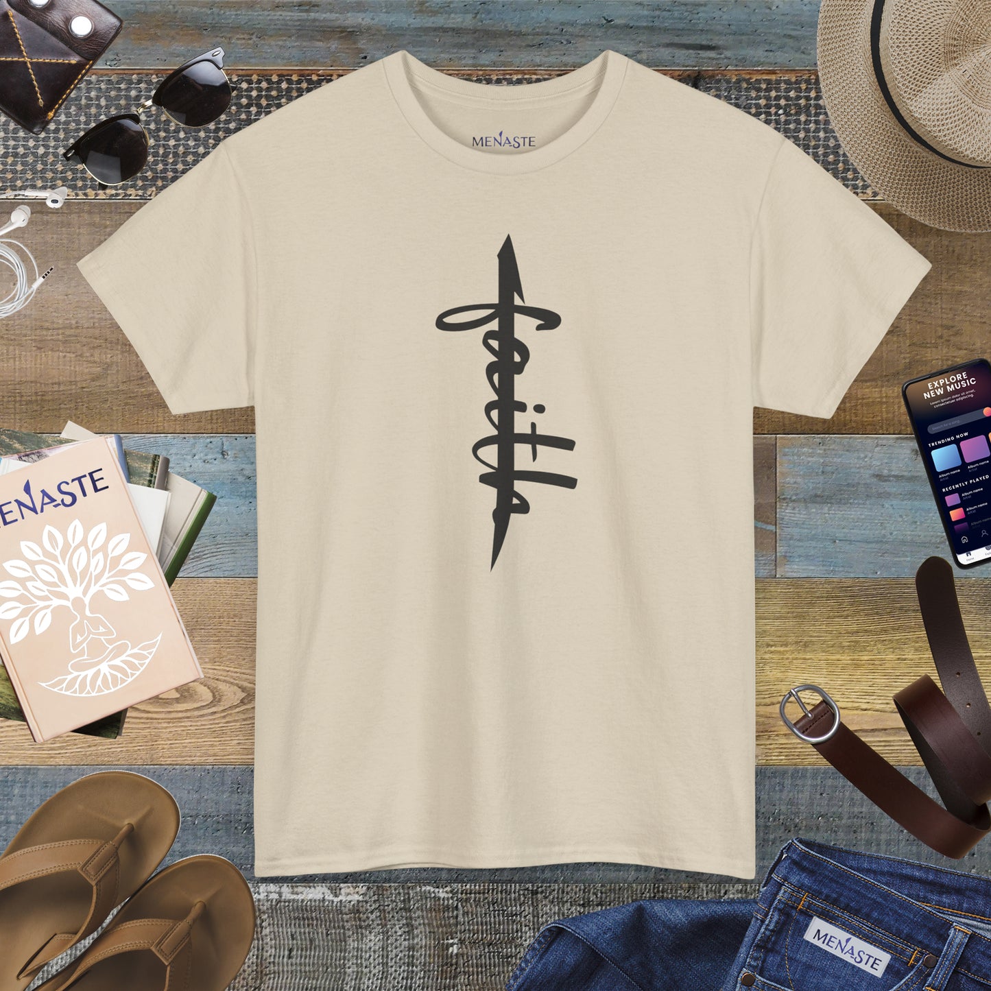ALIF — stand in "FAITH” — Menaste Sacred T-Shirt