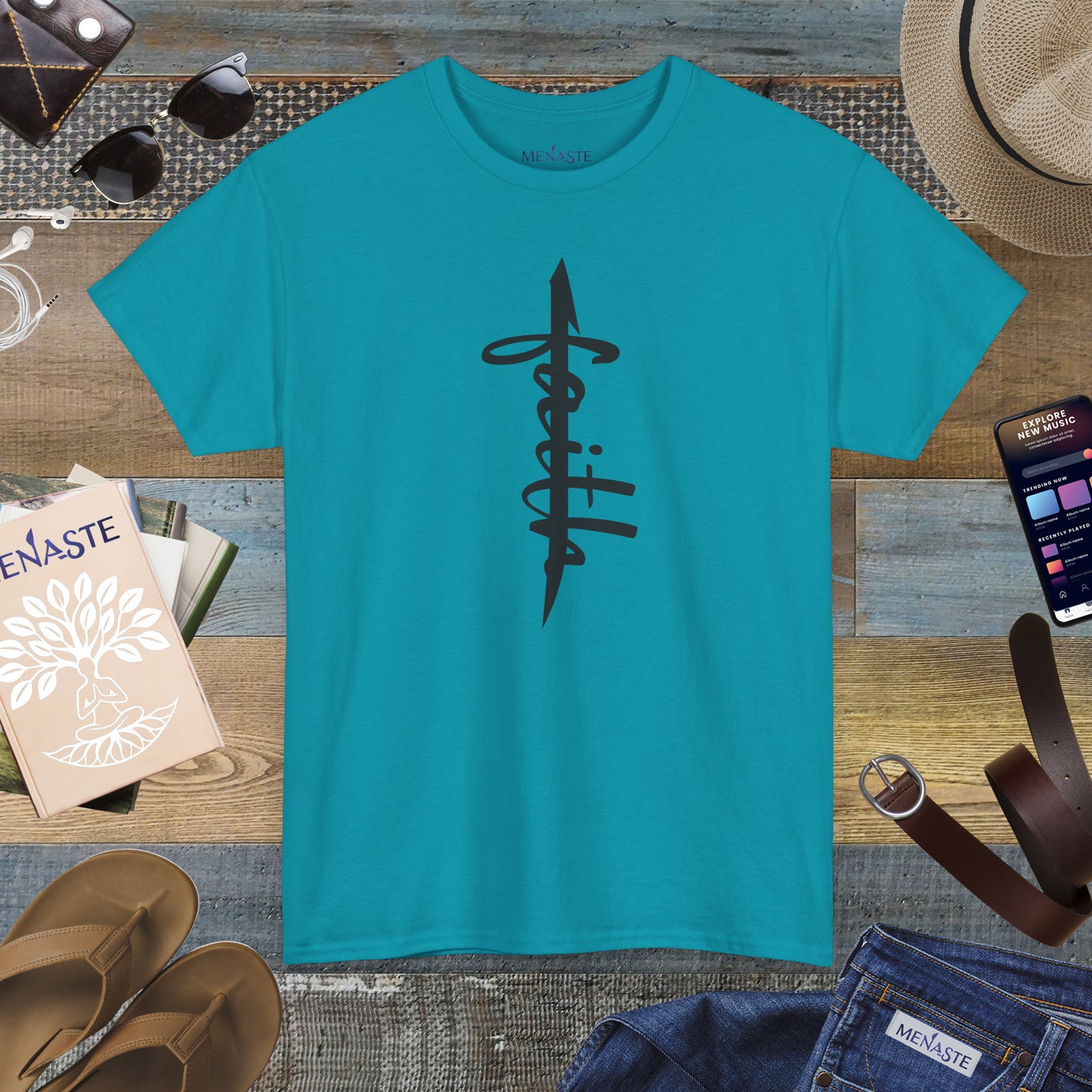 ALIF — stand in "FAITH” — Menaste Sacred T-Shirt