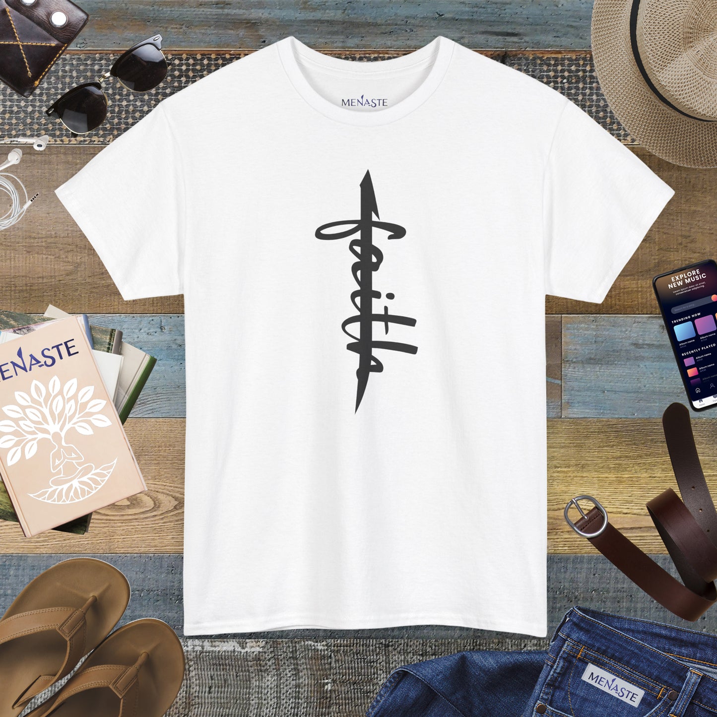 ALIF — stand in "FAITH” — Menaste Sacred T-Shirt