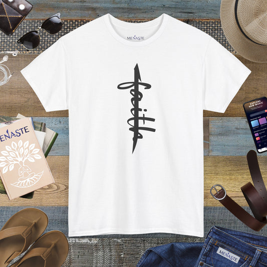 ALIF — stand in "FAITH” — Menaste Sacred T-Shirt