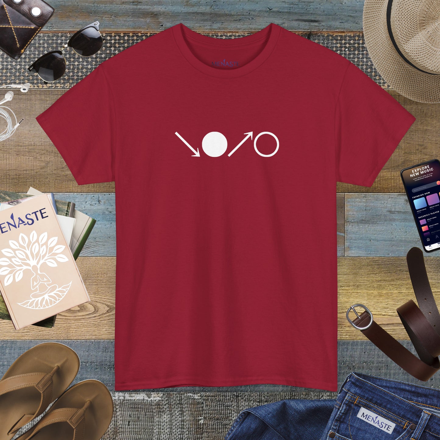 ↘•↗○ The Breath Cycle — Menaste™ Presence T-Shirt