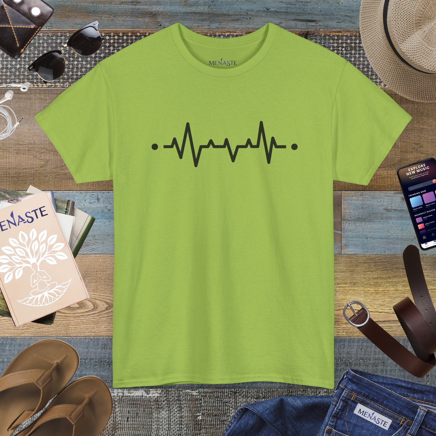 🜂 “The Line Between Worlds” — Menaste Presence T-Shirt