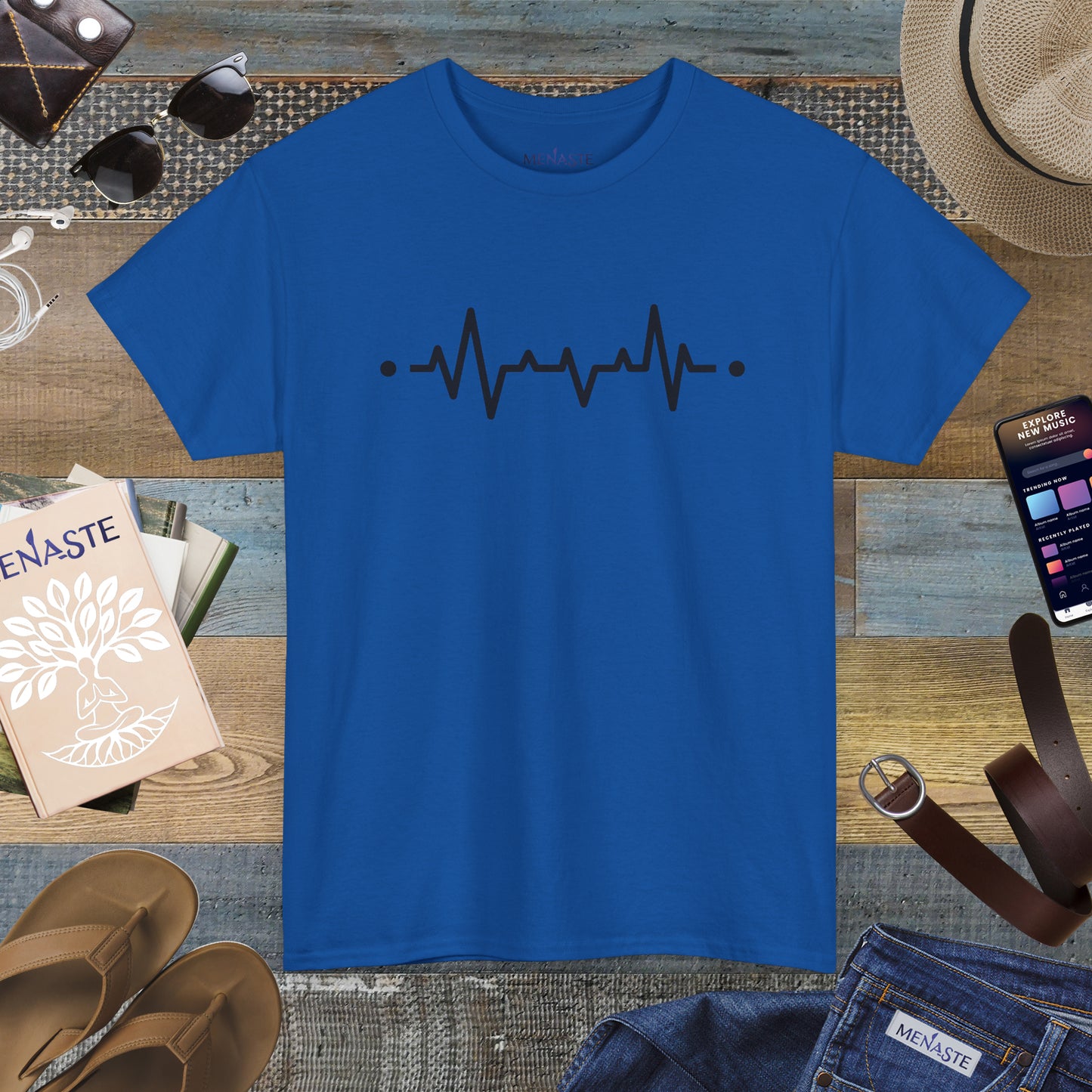 🜂 “The Line Between Worlds” — Menaste Presence T-Shirt