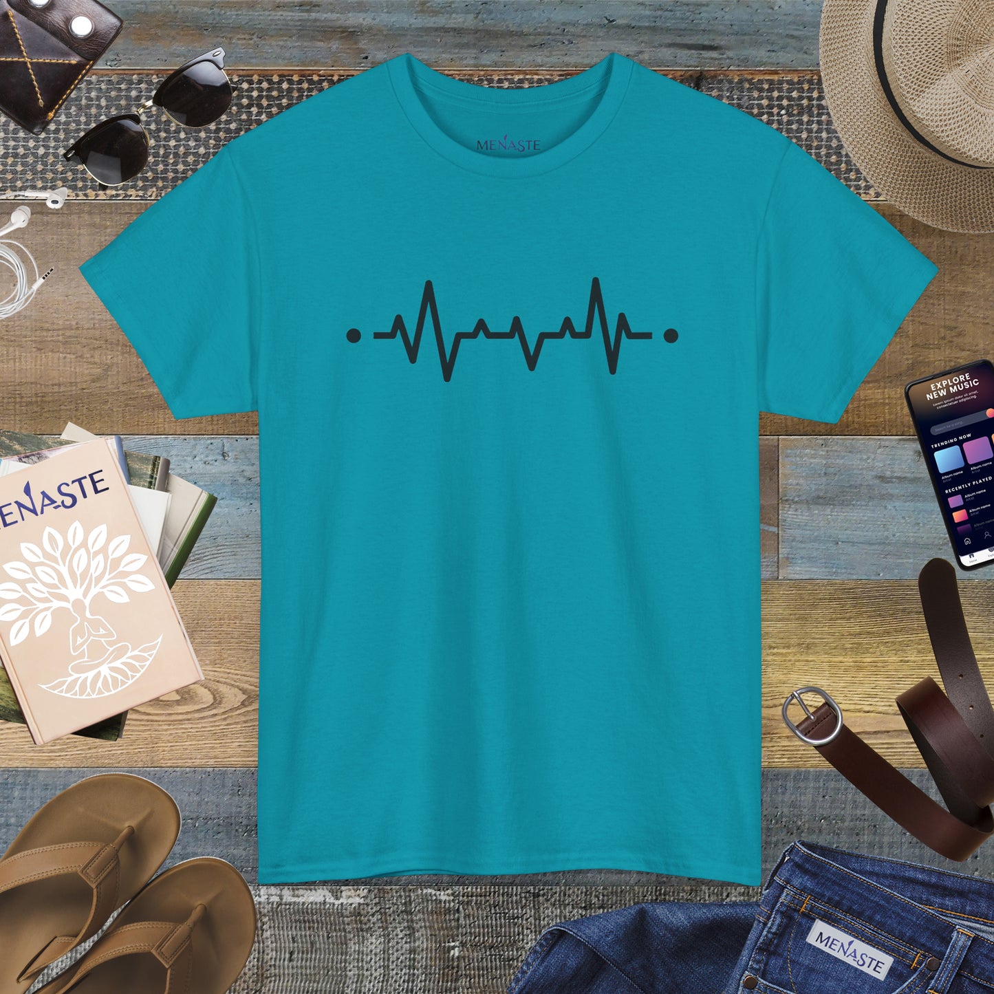 🜂 “The Line Between Worlds” — Menaste Presence T-Shirt