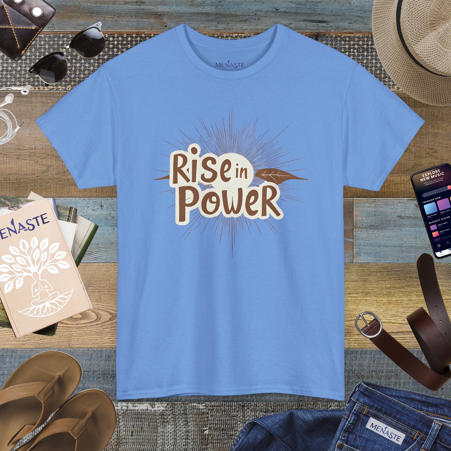 🔥 RISE IN POWER — Menaste Signature T-Shirt