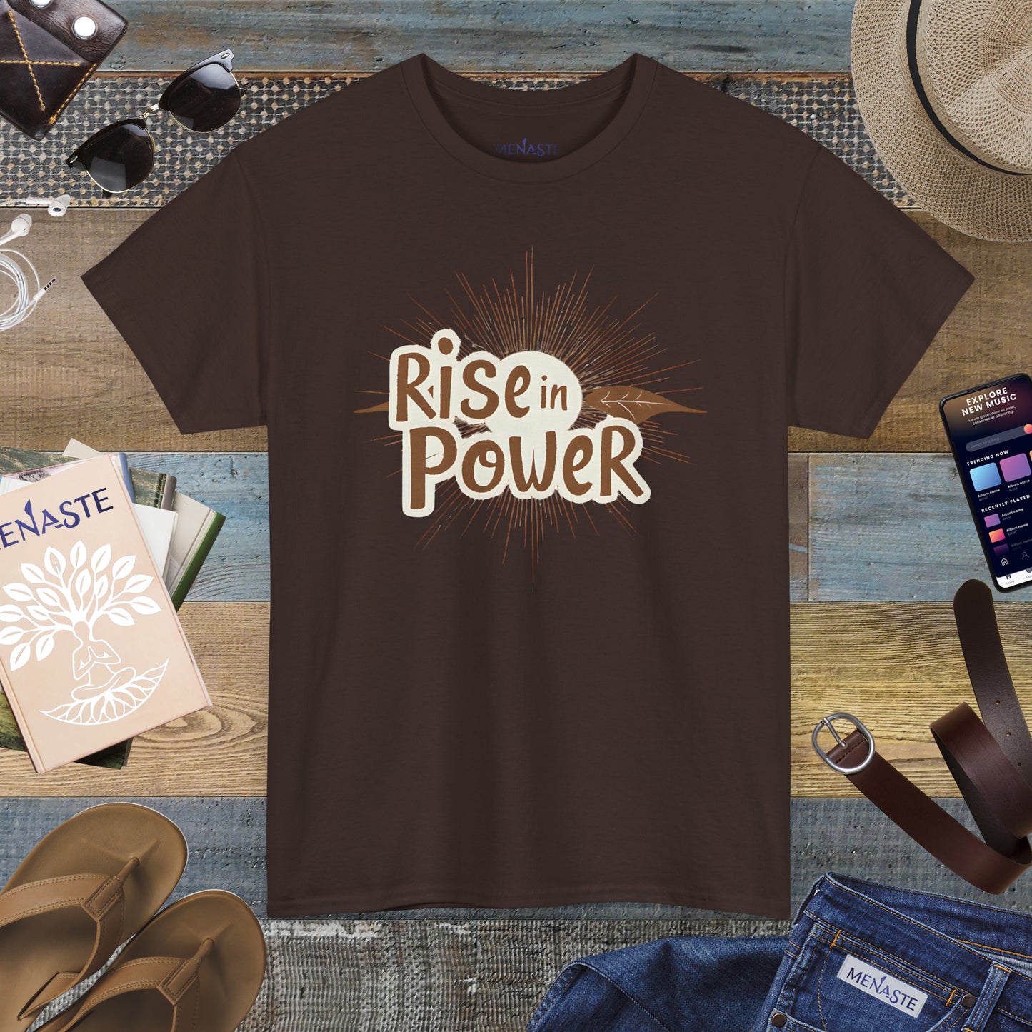 🔥 RISE IN POWER — Menaste Signature T-Shirt