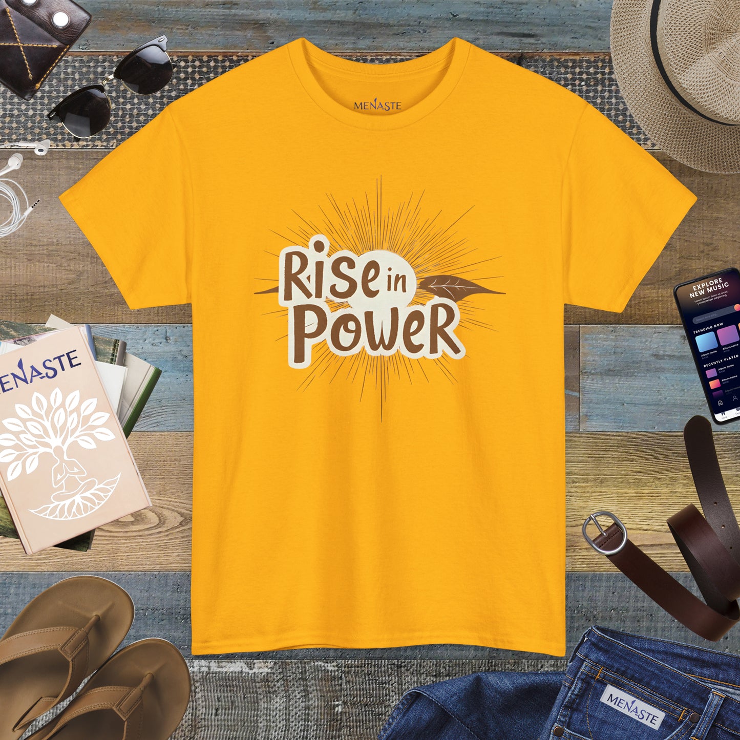 🔥 RISE IN POWER — Menaste Signature T-Shirt