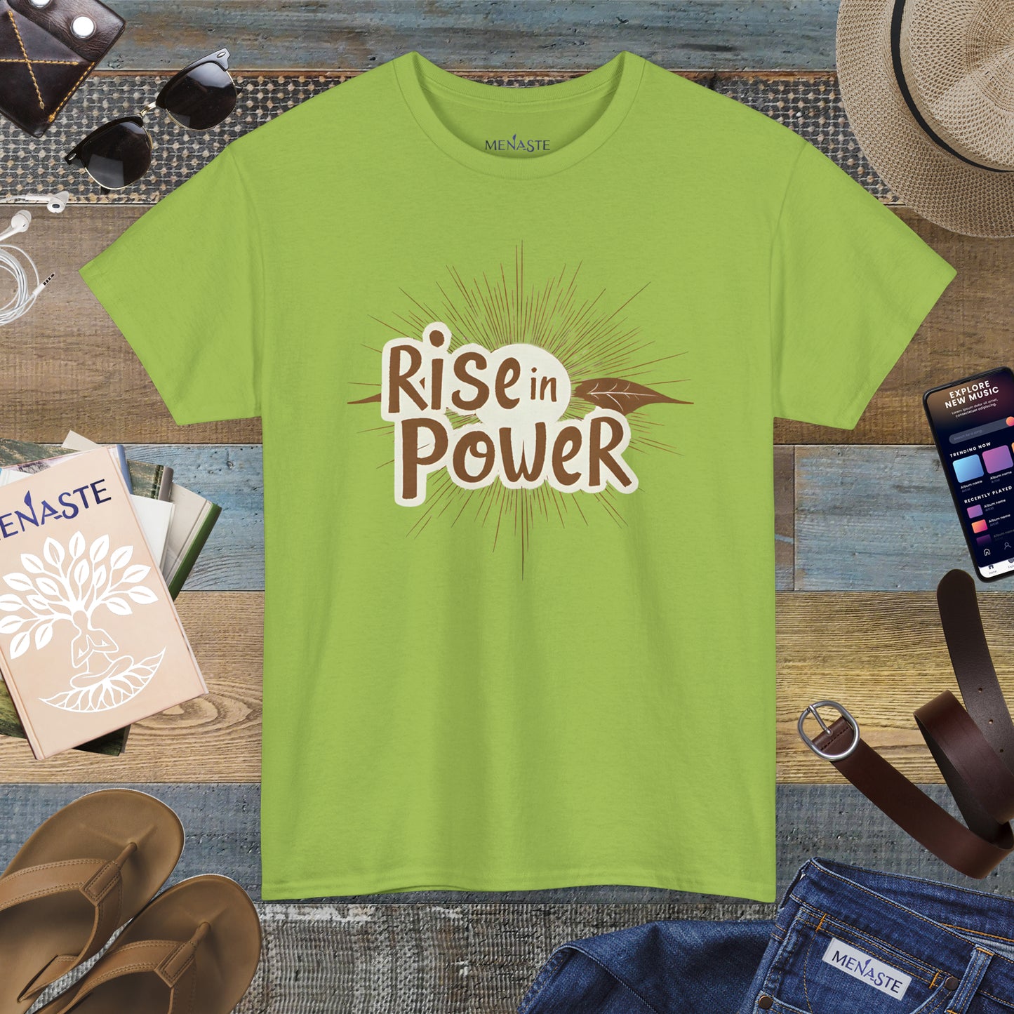 🔥 RISE IN POWER — Menaste Signature T-Shirt