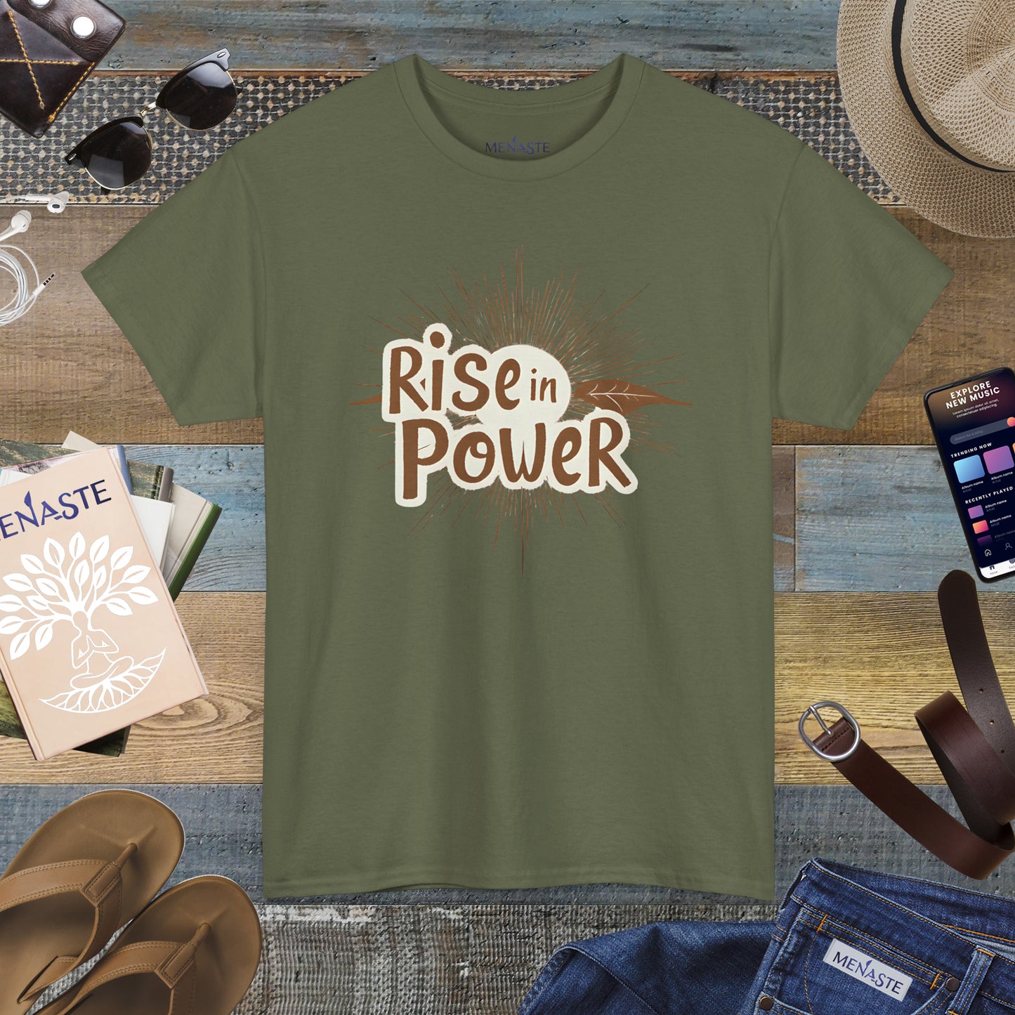 🔥 RISE IN POWER — Menaste Signature T-Shirt