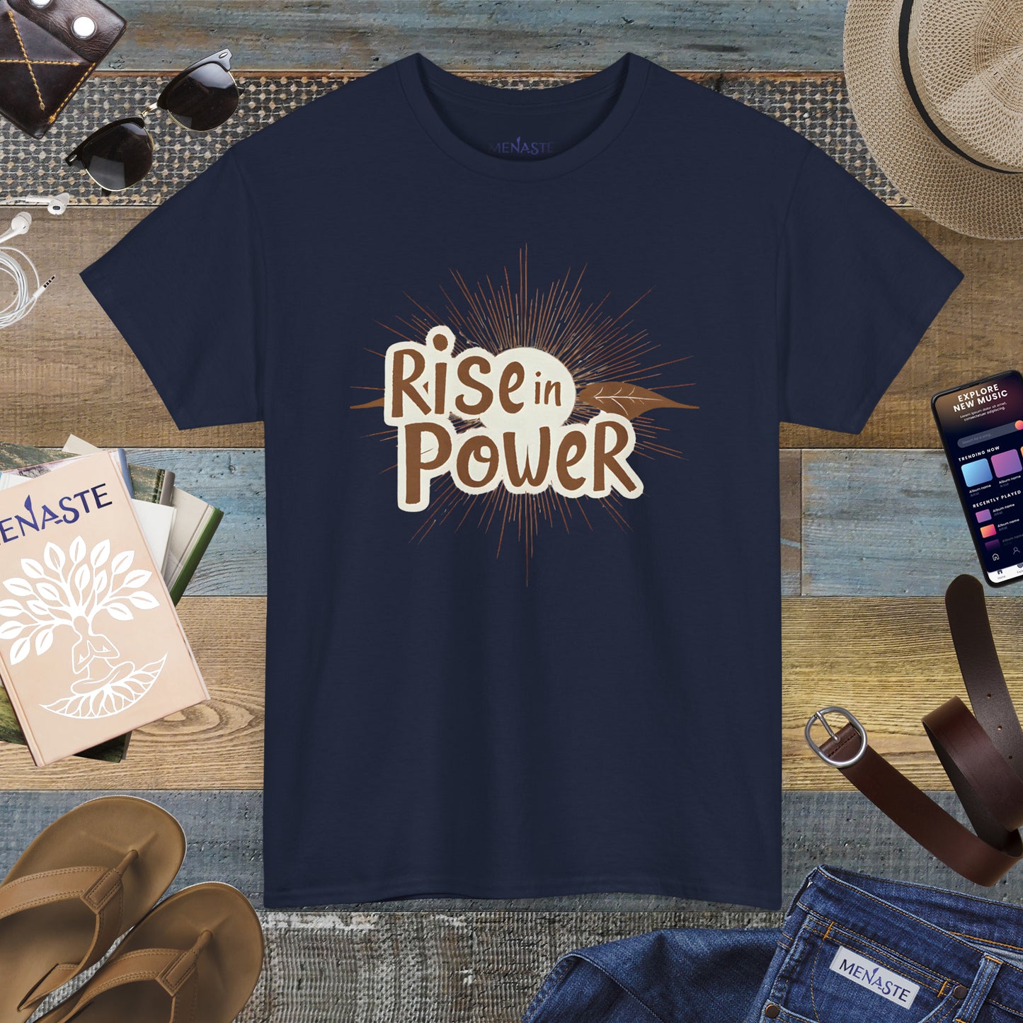 🔥 RISE IN POWER — Menaste Signature T-Shirt