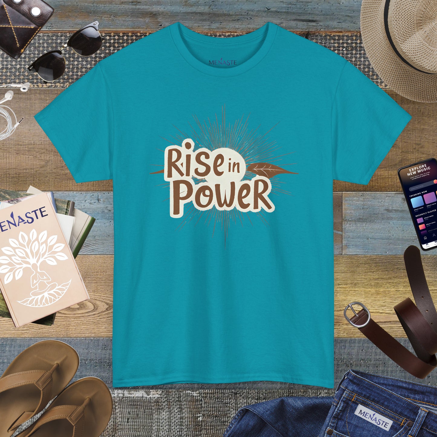 🔥 RISE IN POWER — Menaste Signature T-Shirt