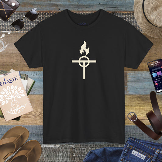 ⚔️ The Warrior Monk Sigil — Menaste Monastic T-Shirt