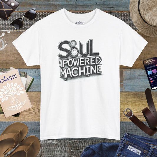 ⚙️ Menaste “Soul Powered Machine” Tee