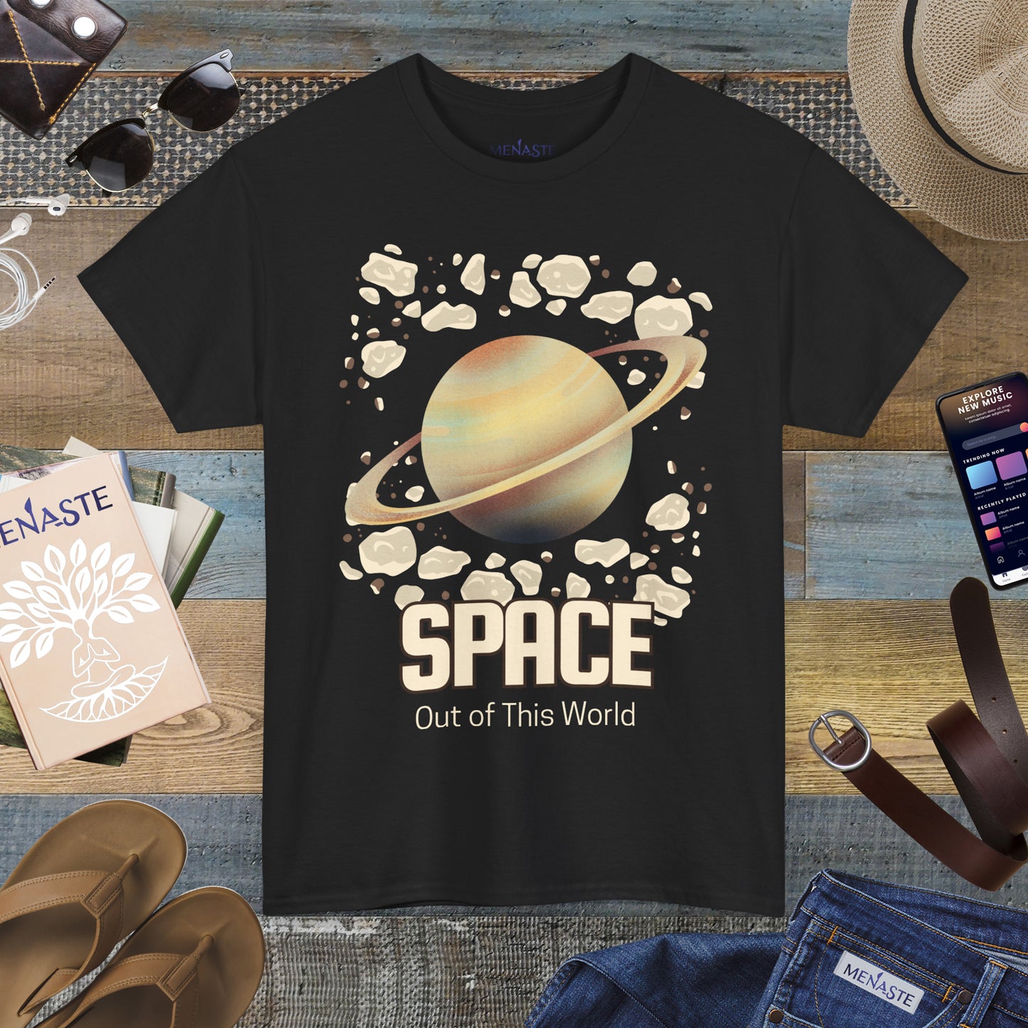 🌌 Menaste "Out of This World" — Cosmic Expansion Tee
