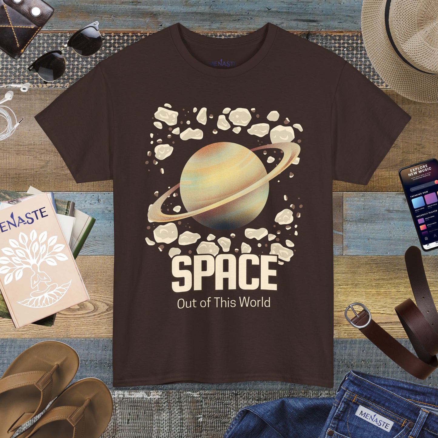 🌌 Menaste "Out of This World" — Cosmic Expansion Tee