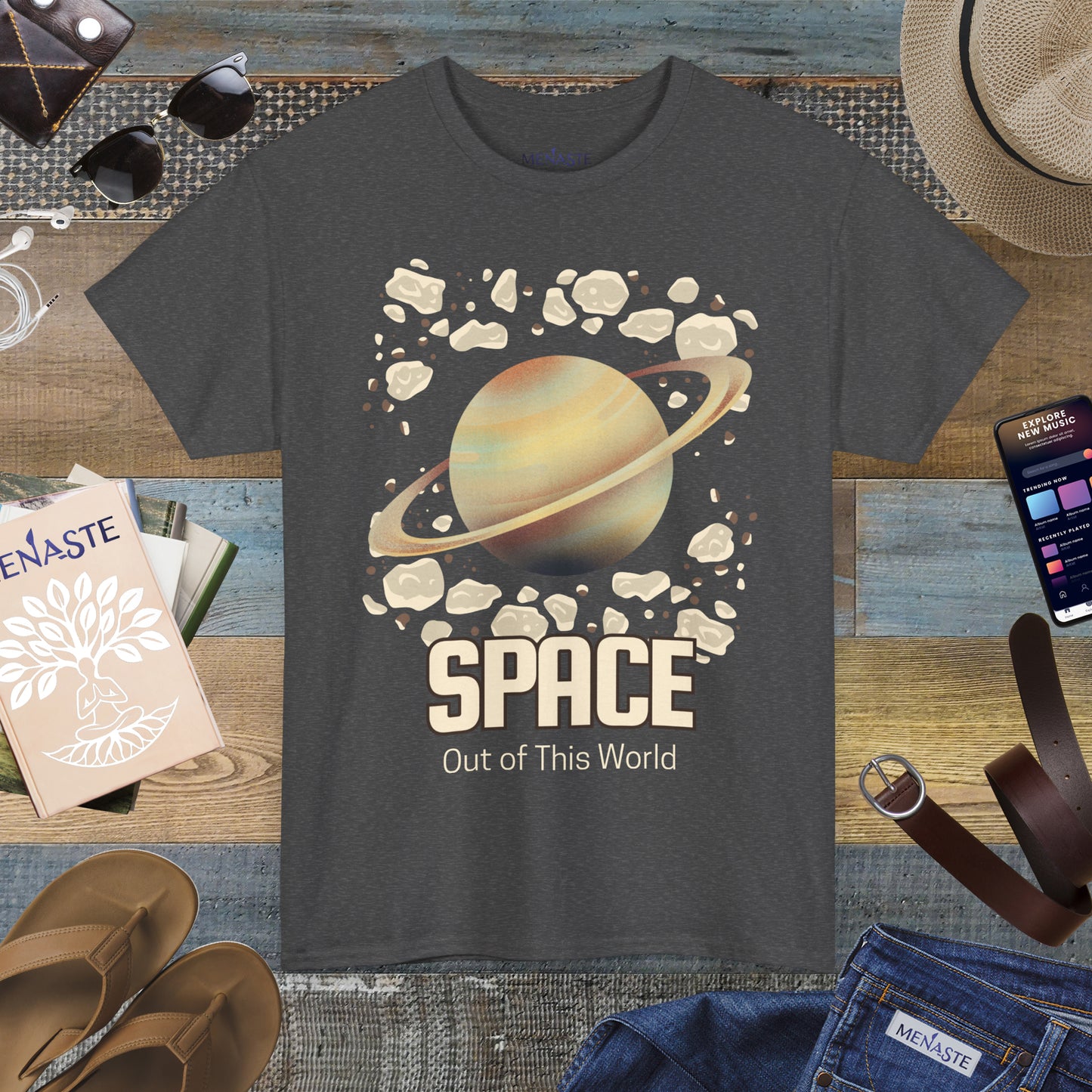 🌌 Menaste "Out of This World" — Cosmic Expansion Tee