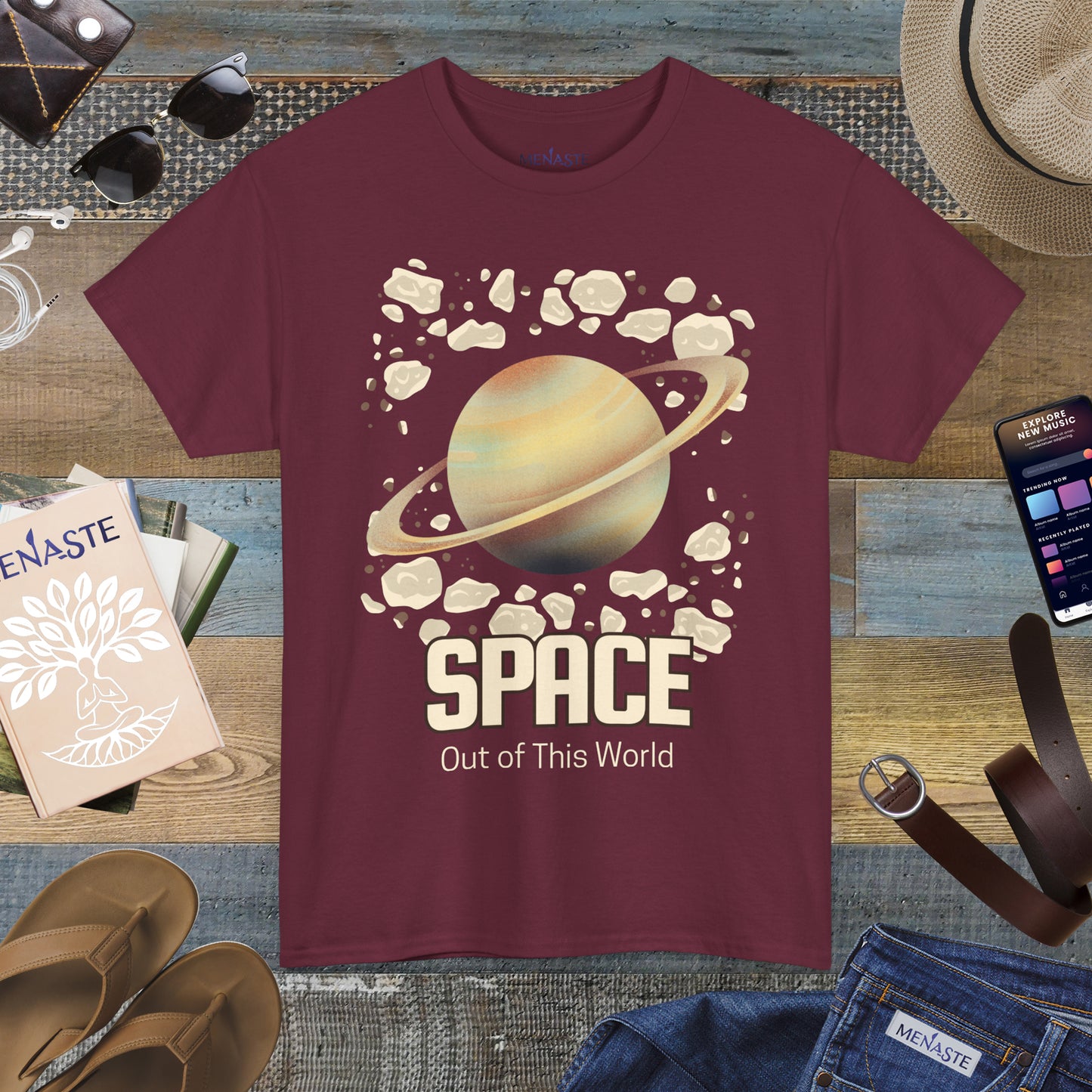 🌌 Menaste "Out of This World" — Cosmic Expansion Tee