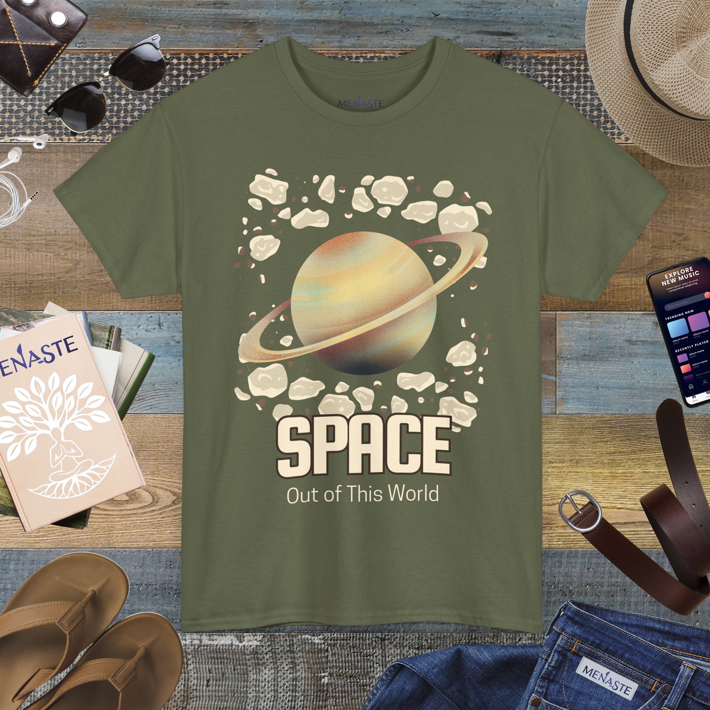 🌌 Menaste "Out of This World" — Cosmic Expansion Tee