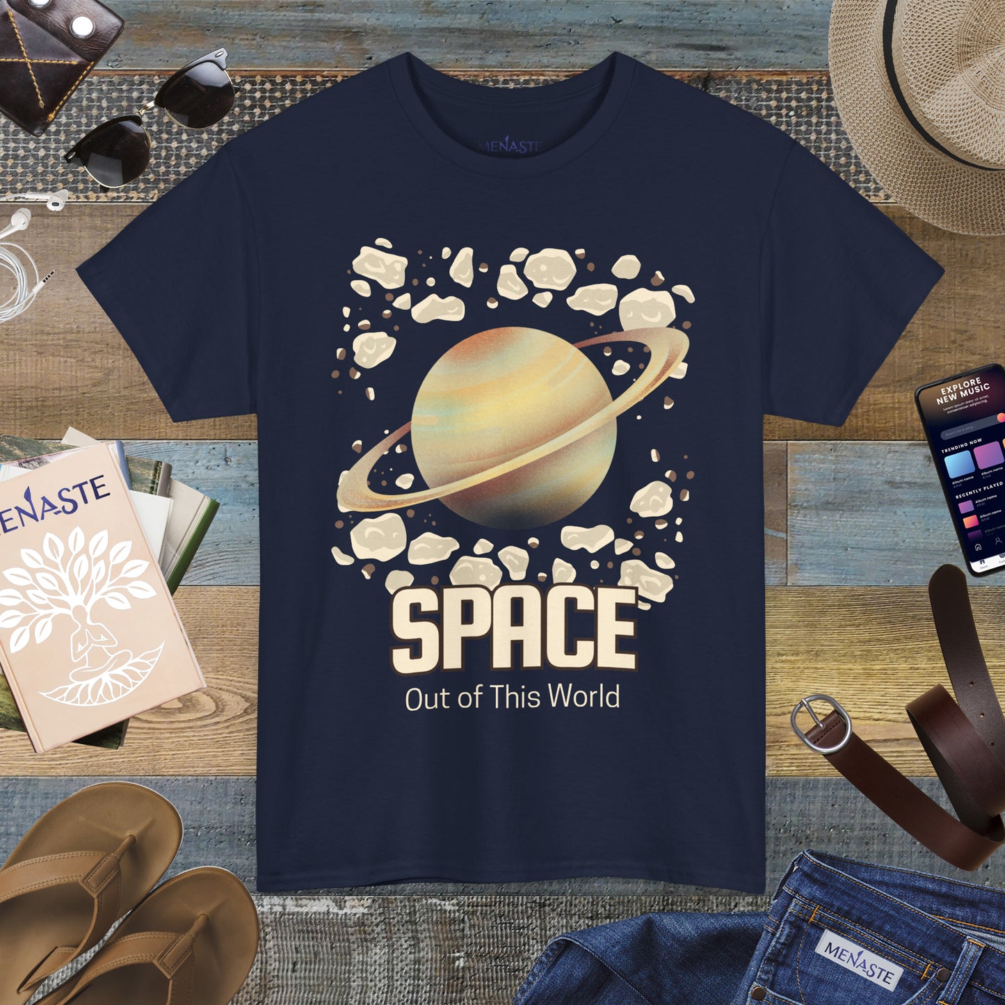 🌌 Menaste "Out of This World" — Cosmic Expansion Tee