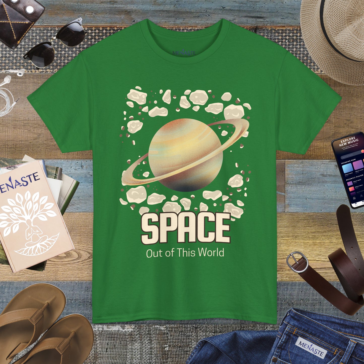 🌌 Menaste "Out of This World" — Cosmic Expansion Tee