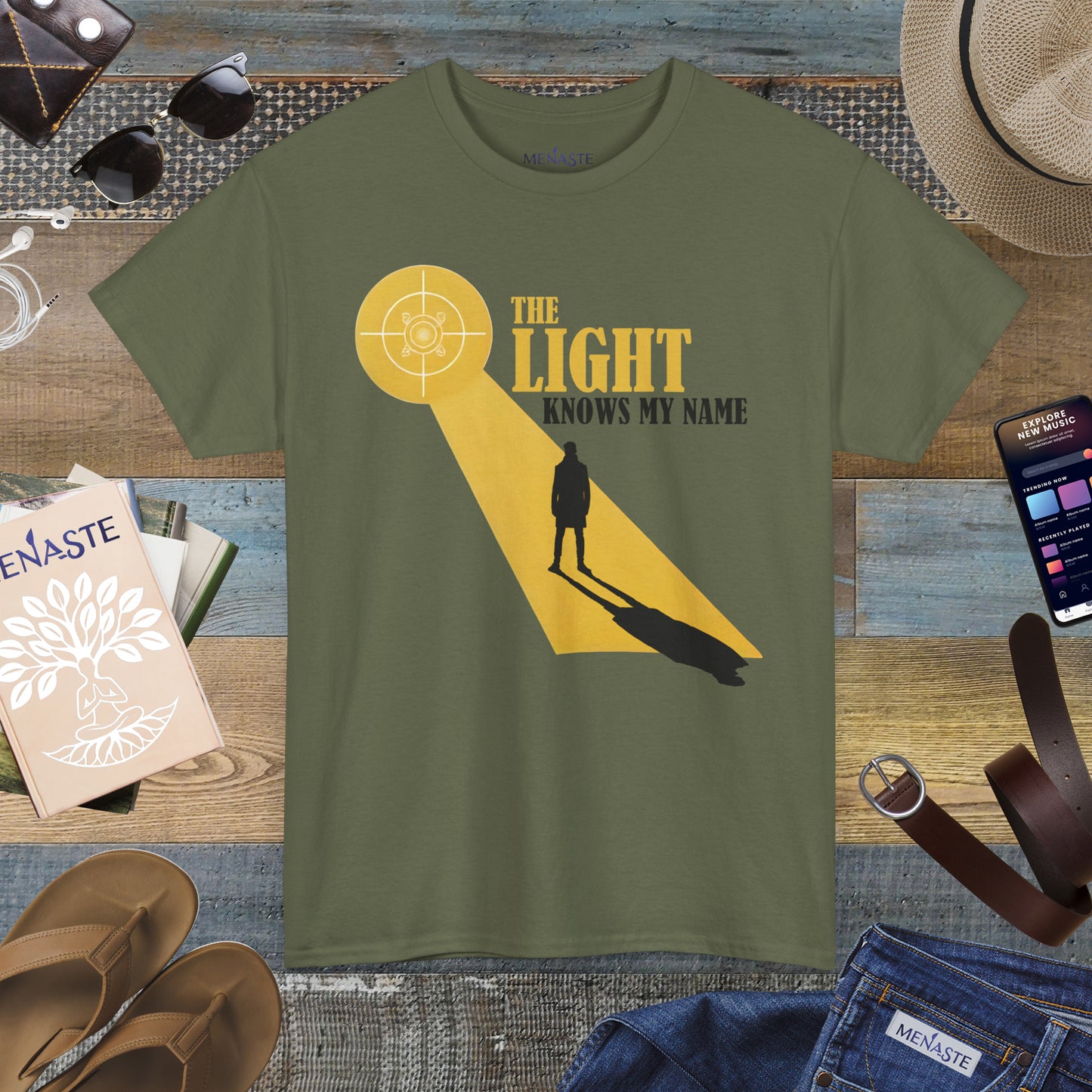 ☀️ THE LIGHT KNOWS MY NAME — Menaste™ T-Shirt