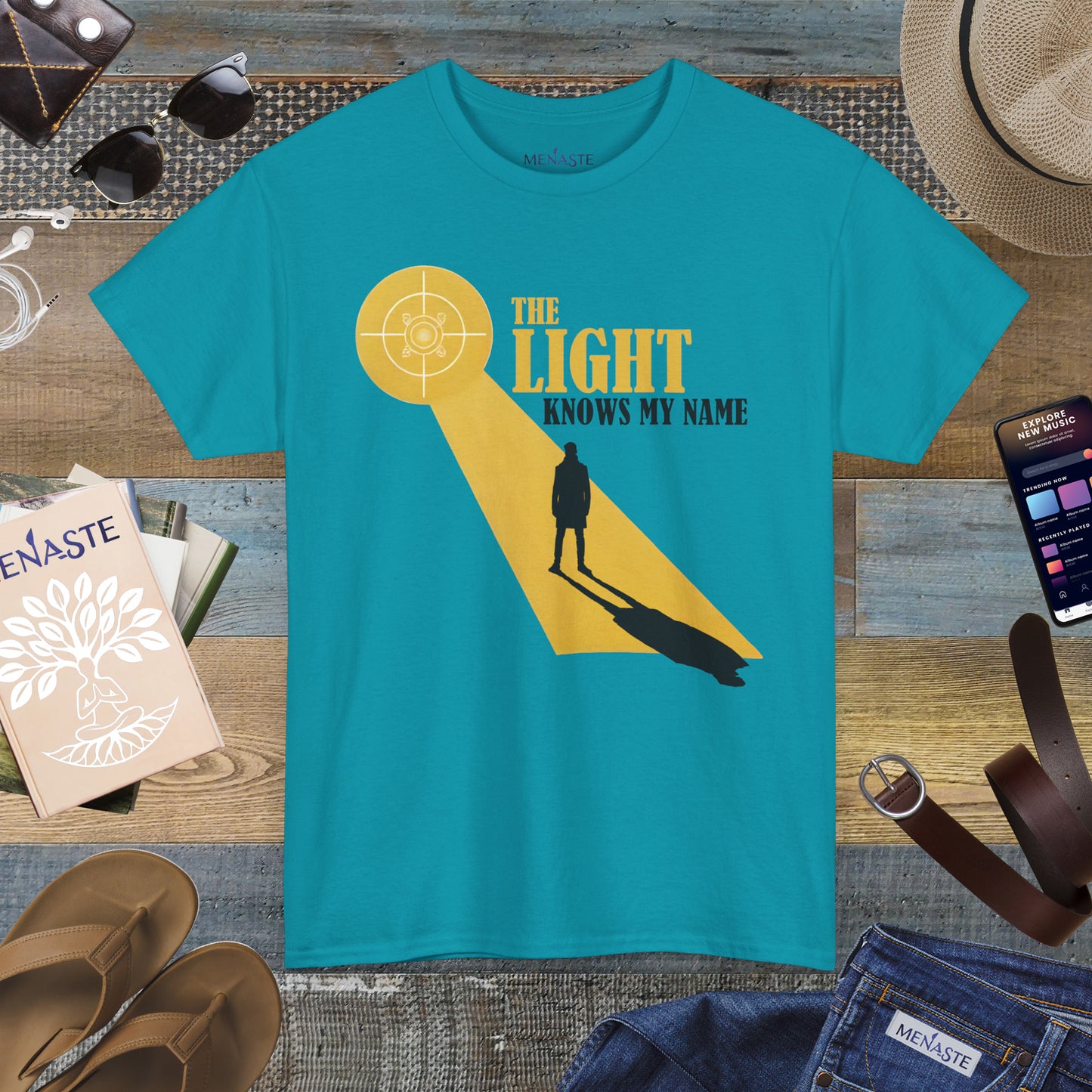 ☀️ THE LIGHT KNOWS MY NAME — Menaste™ T-Shirt