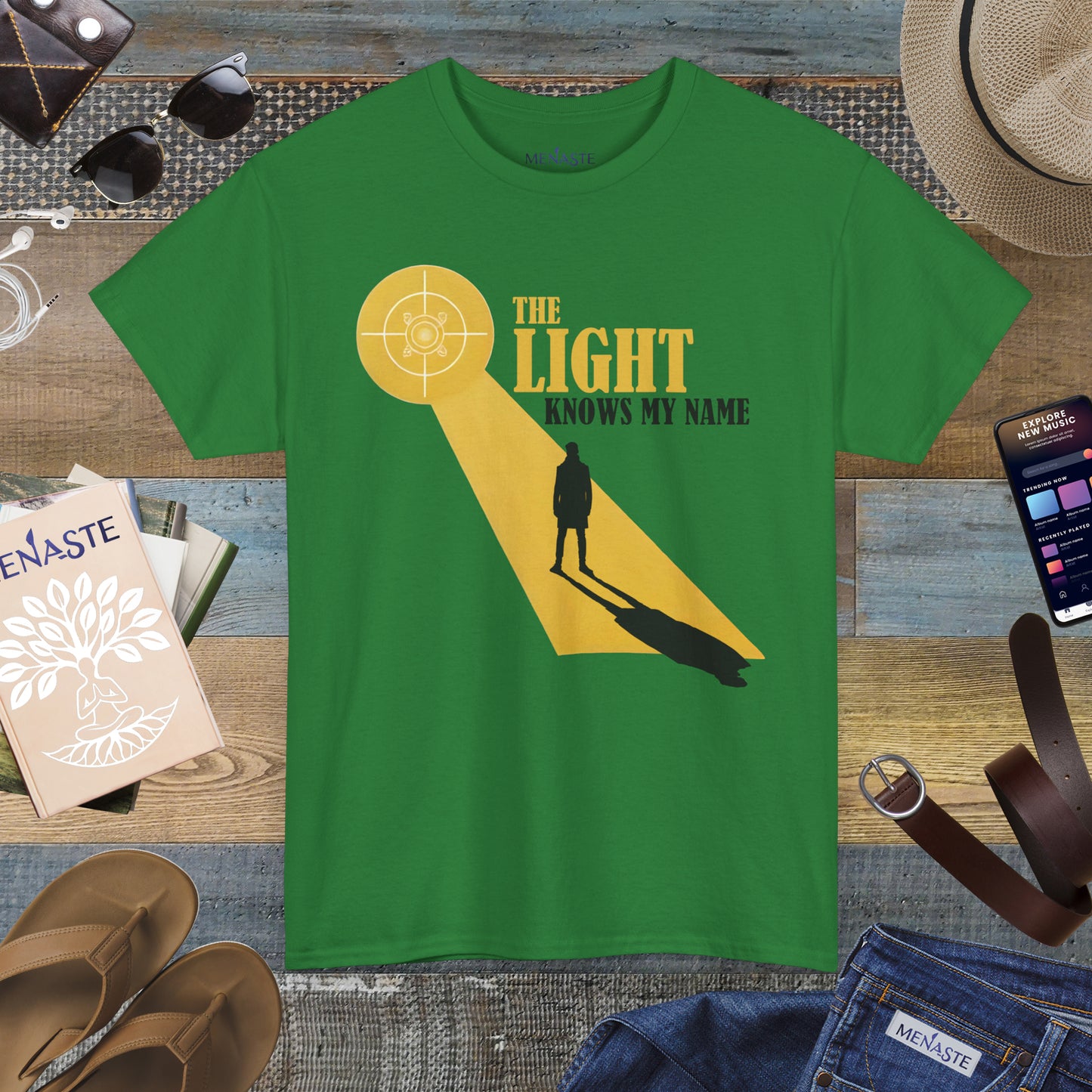 ☀️ THE LIGHT KNOWS MY NAME — Menaste™ T-Shirt
