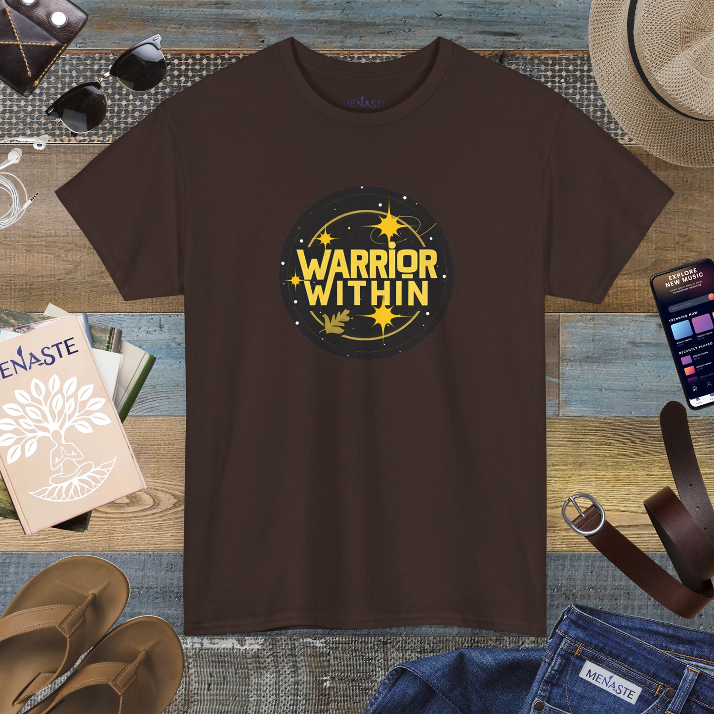 ⭐🔥 Menaste “Warrior Within” Tee — The Inner Strength Edition