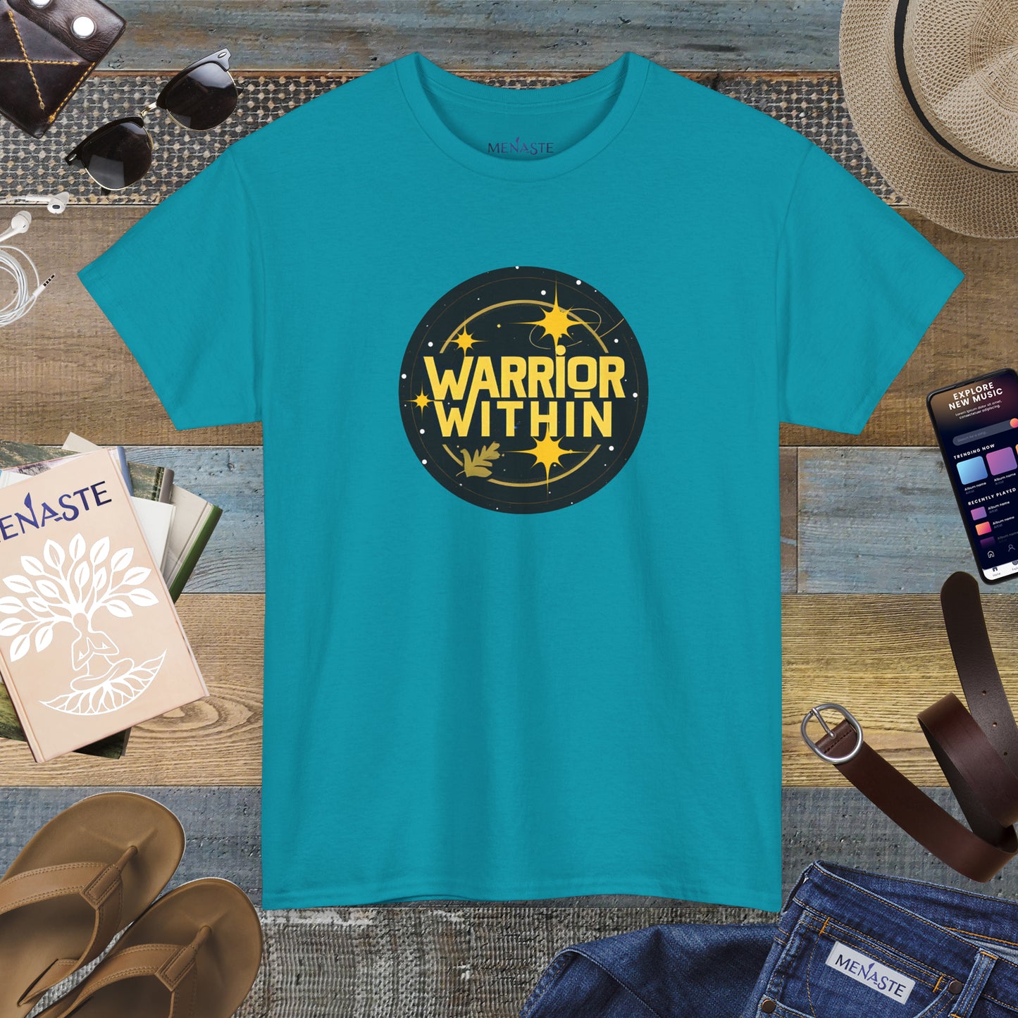 ⭐🔥 Menaste “Warrior Within” Tee — The Inner Strength Edition