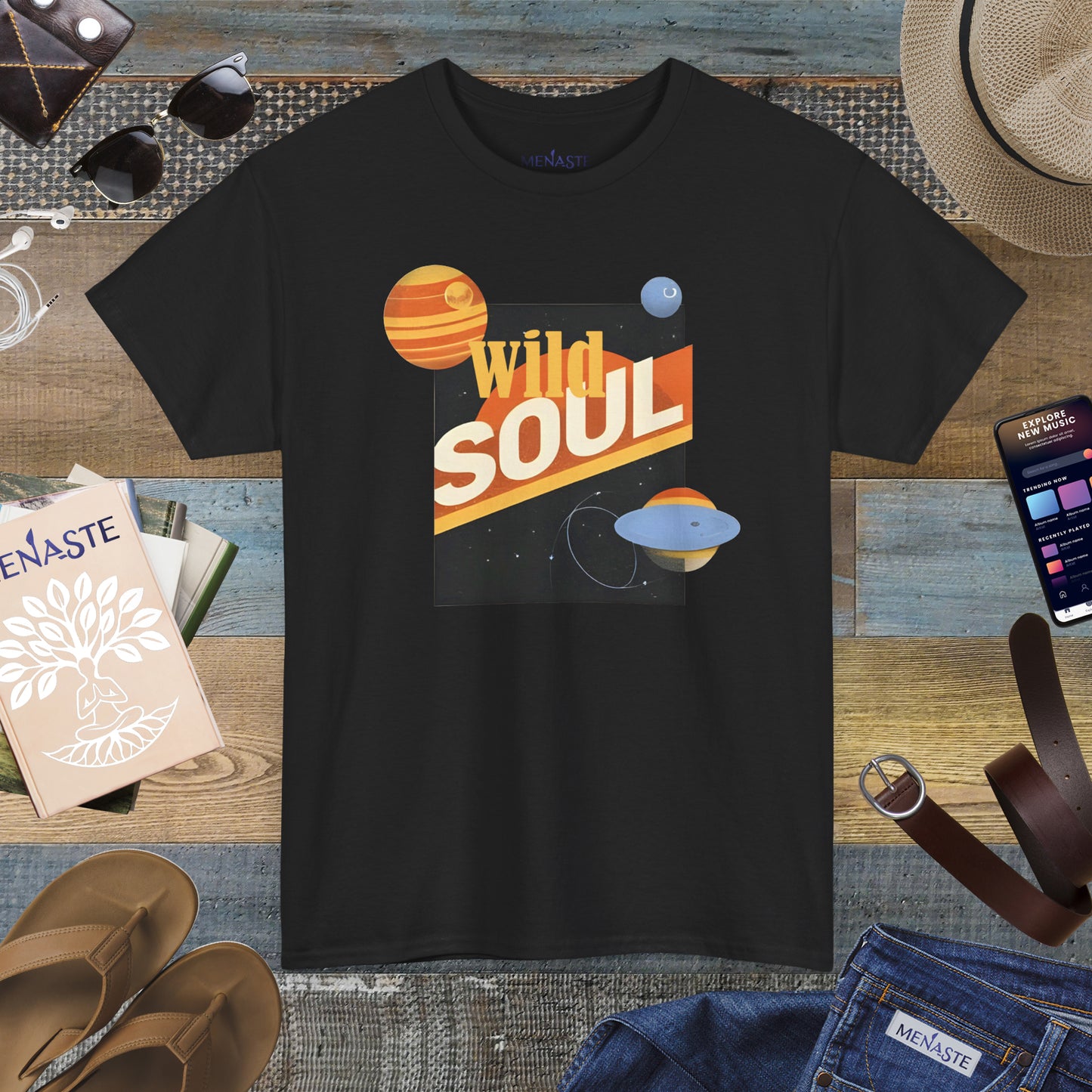 🌌 Menaste "WILD SOUL" — Cosmic Nomad Tee