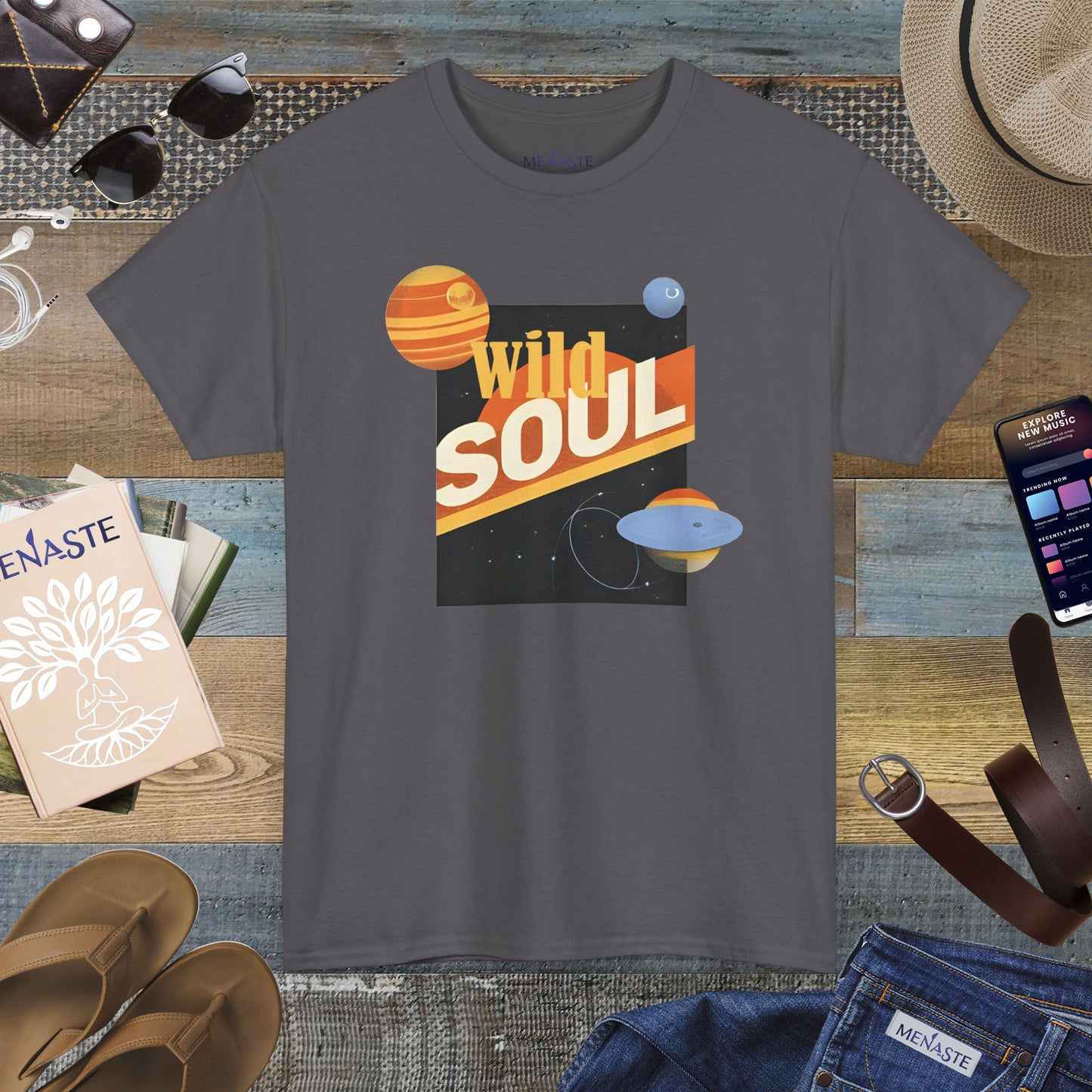 🌌 Menaste "WILD SOUL" — Cosmic Nomad Tee