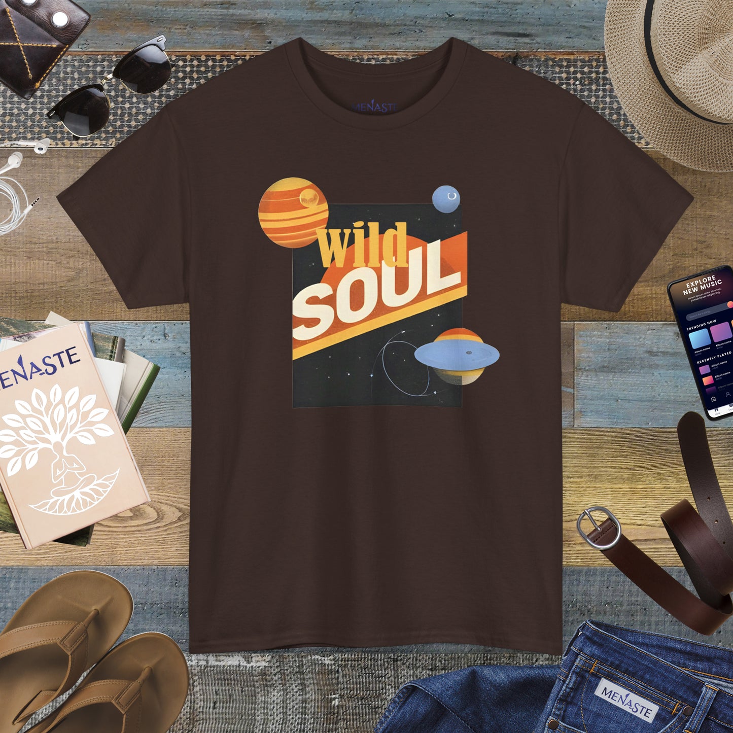 🌌 Menaste "WILD SOUL" — Cosmic Nomad Tee