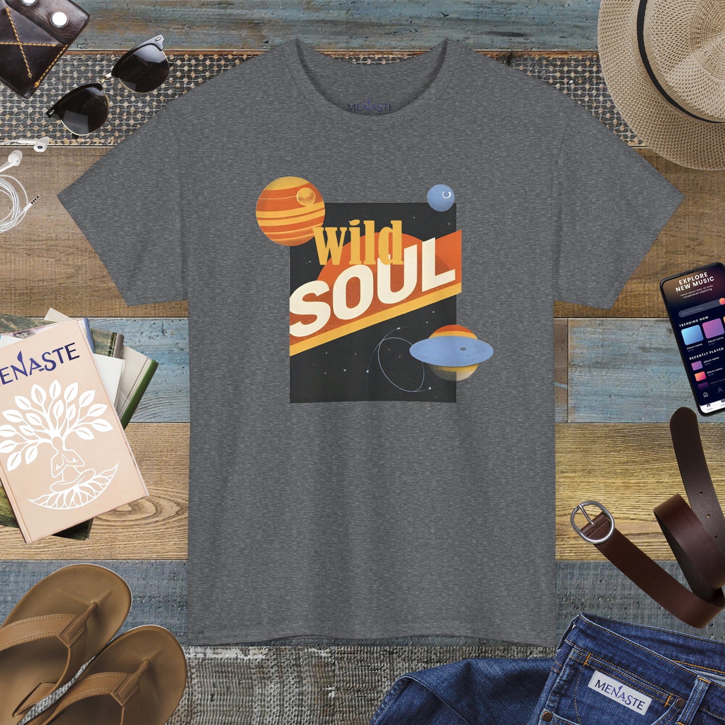 🌌 Menaste "WILD SOUL" — Cosmic Nomad Tee