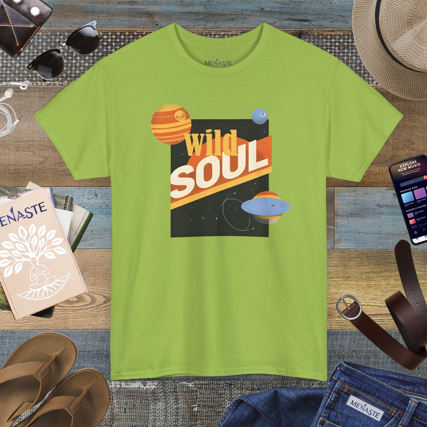 🌌 Menaste "WILD SOUL" — Cosmic Nomad Tee