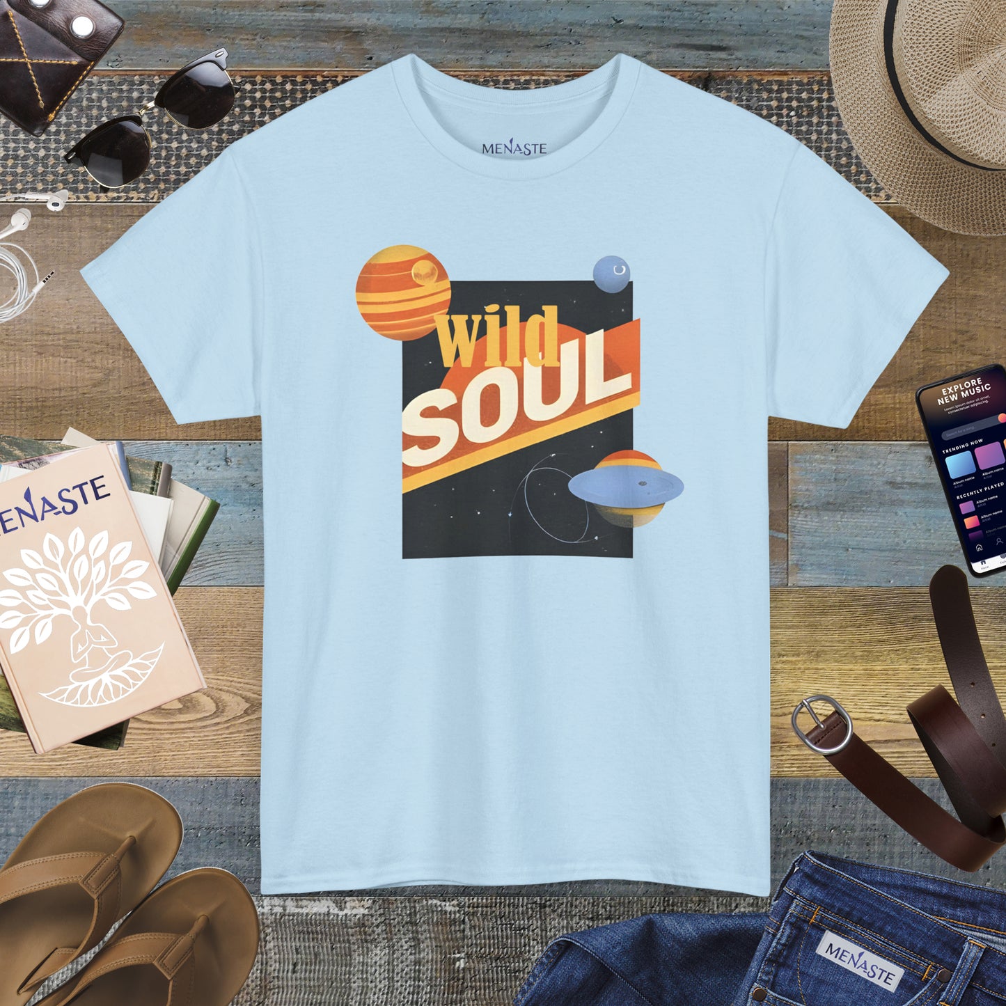 🌌 Menaste "WILD SOUL" — Cosmic Nomad Tee
