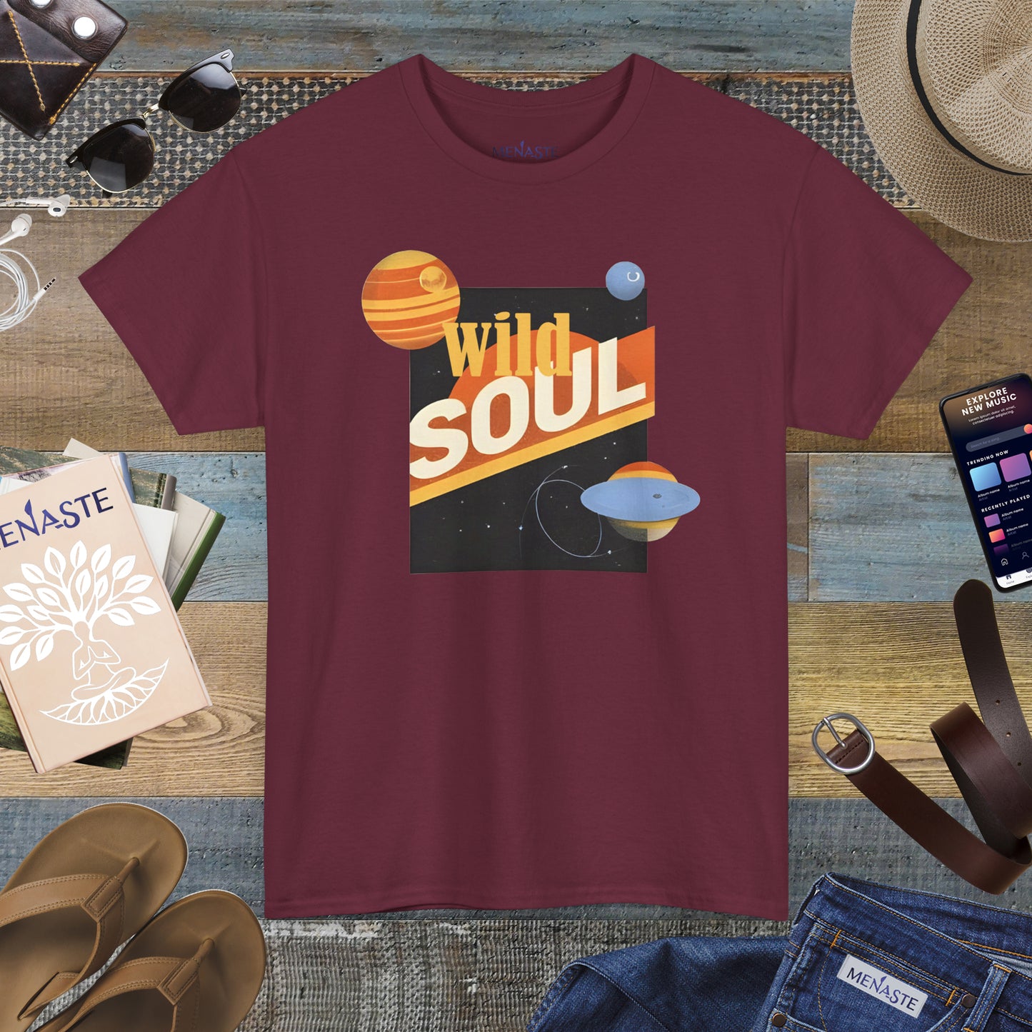 🌌 Menaste "WILD SOUL" — Cosmic Nomad Tee