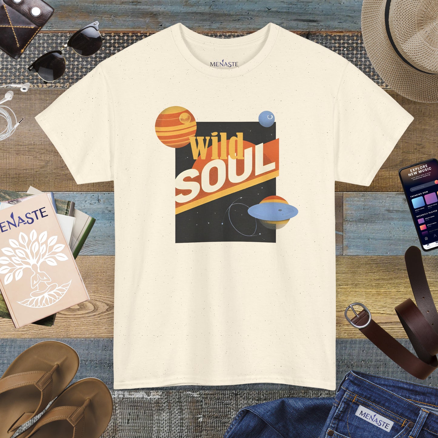 🌌 Menaste "WILD SOUL" — Cosmic Nomad Tee