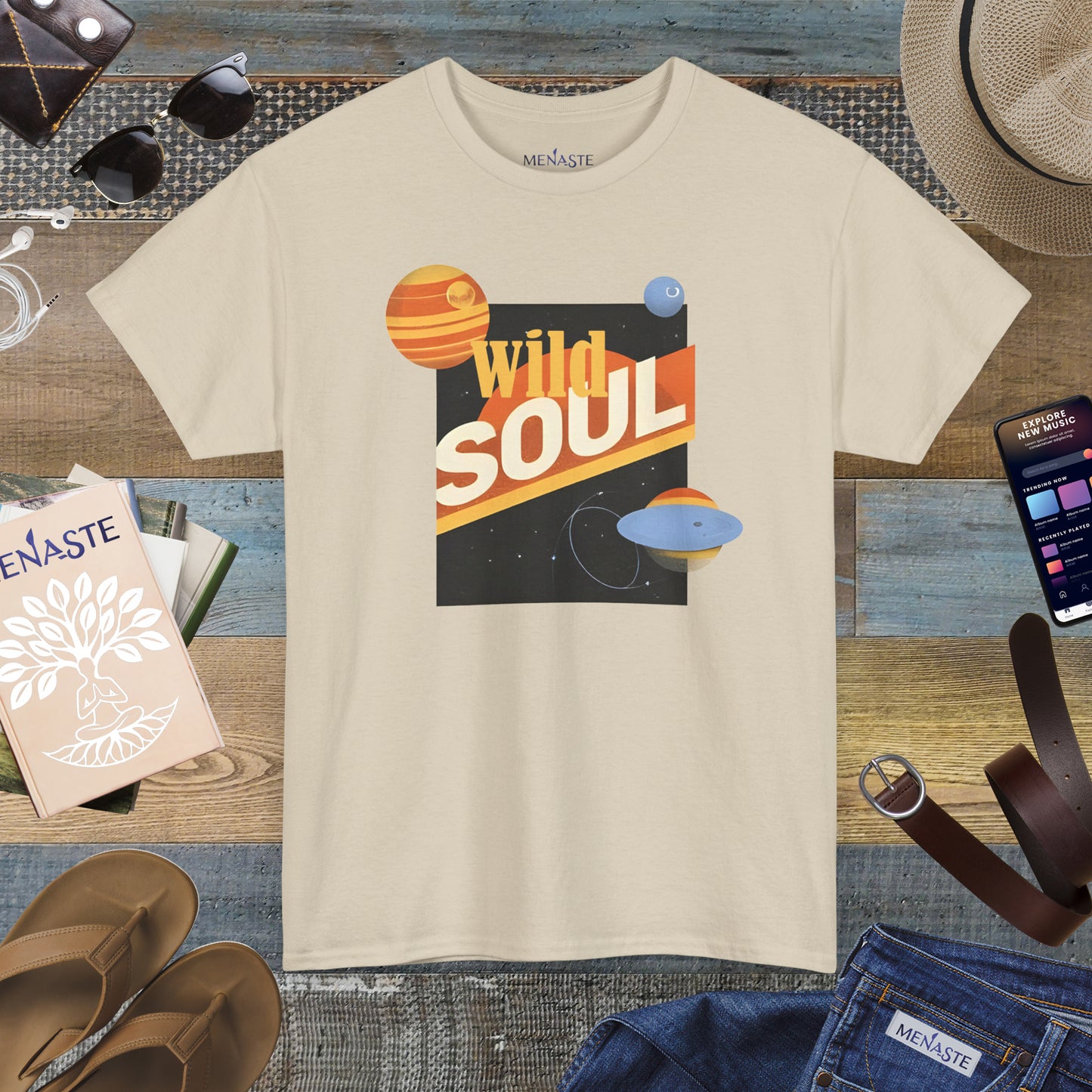 🌌 Menaste "WILD SOUL" — Cosmic Nomad Tee