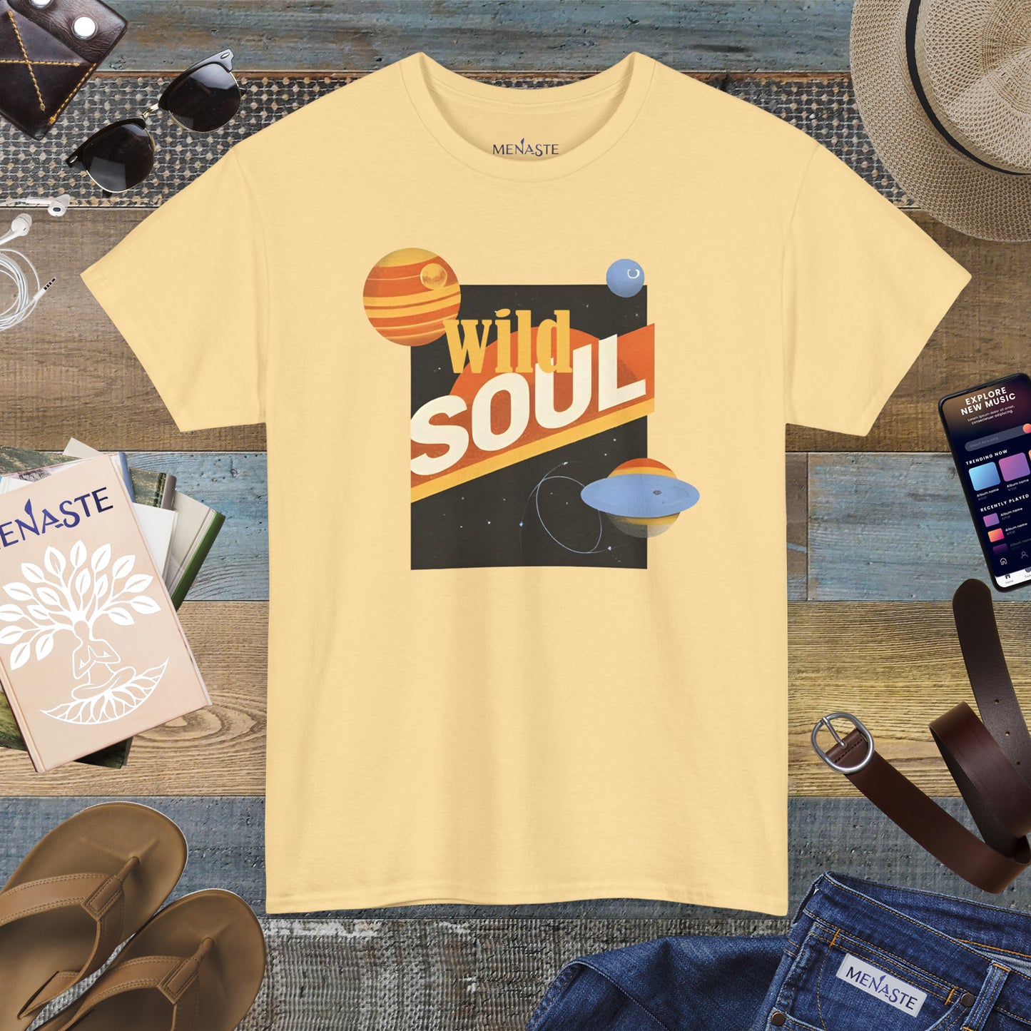 🌌 Menaste "WILD SOUL" — Cosmic Nomad Tee