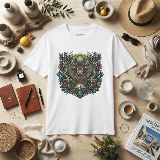 REGNUM COLLECTION :: Stag Mandala — Celtic Deer Nature Graphic Tee
