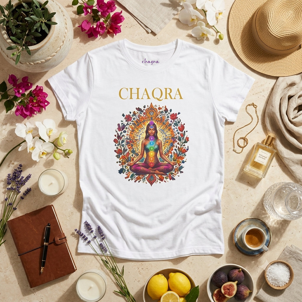 SOL COLLECTION : : CHAQRA Colorful Lotus Goddess Tee